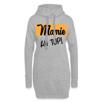 Oma - Hoodie-Kleid - Grau meliert - Vorne