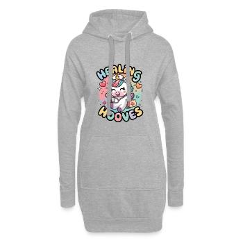 Sabots guérisseurs - Sweat-shirt à capuche long Femme - gris chiné - Devant