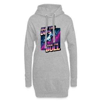 Acheter Les Dips Ride Le Taureau - Sweat-shirt à capuche long Femme - gris chiné - Devant