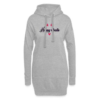 RETRAITE. RETRAITE. RETRAITEE. BONNE RETRAITE - Sweat-shirt à capuche long Femme - gris chiné - Devant