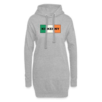 Kilkenny City in irischer Flagge - Hoodie-Kleid - Grau meliert - Vorne