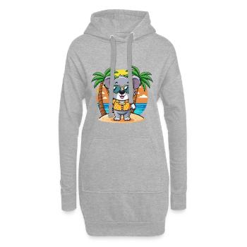 Koala Lustige Cartoon Sommer Strand Sonnenbrille - Hoodie-Kleid - Grau meliert - Vorne