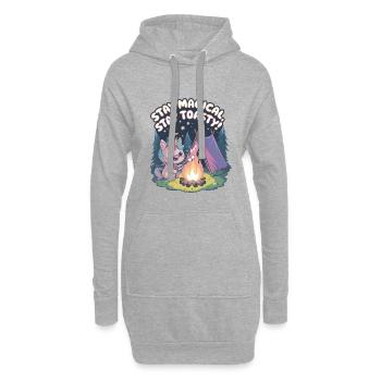 Stay Magical, Stay Toasty! - Hoodie Dress - heather grey - Front