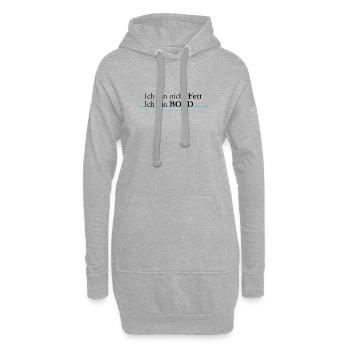 ich bin bold - Hoodie-Kleid - Grau meliert - Vorne