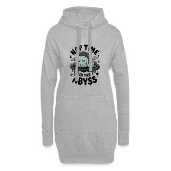 Nap Time In The Abyss - Hoodie Dress - heather grey - Front