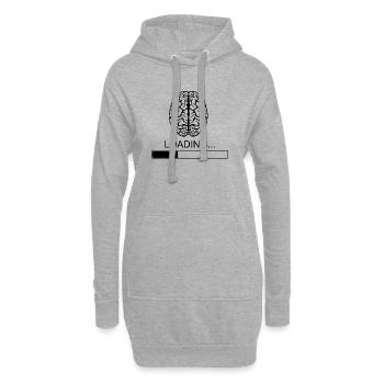 Brain Sayings Funny Funny Breakfast Joke - Hoodie Dress - heather grey - Front