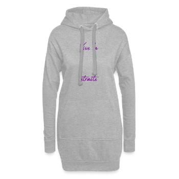 RETRAITE. RETRAITE. RETRAITEE. BONNE RETRAITE - Sweat-shirt à capuche long Femme - gris chiné - Devant