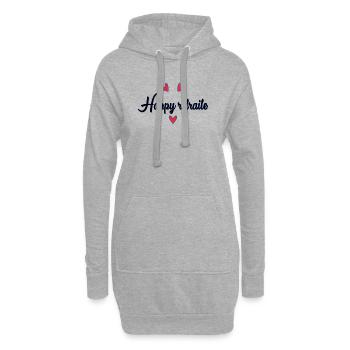 RETRAITE. RETRAITE. RETRAITEE. BONNE RETRAITE - Sweat-shirt à capuche long Femme - gris chiné - Devant