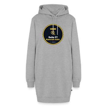 Seite 2? Kenn Ich Nicht. SEO Marketing Shirt - Hoodie-Kleid - Grau meliert - Vorne - AI Model Female 172 light (172cm)