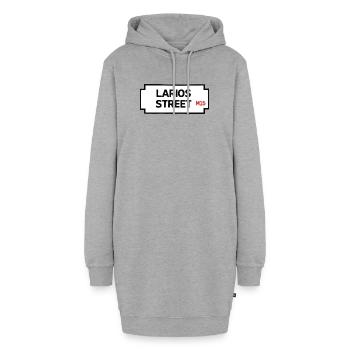 Lariosstraße - Hoodie-Kleid - Grau meliert - Vorne - AI Model Female 172 light (172cm)