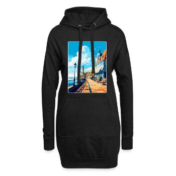 Sopot Poland Vintage Travel Poster WPA Souvenir - Hoodie Dress - black - Front