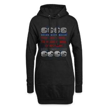 You are going to have a bad Christmas Pullover - Hoodie-Kleid - Schwarz - Vorne