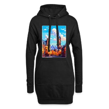 Manchester England Uk Reise Poster Souvenir WPA - Hoodie-Kleid - Schwarz - Vorne