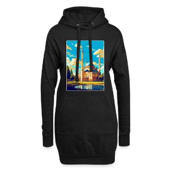 Edirne Türkei Vintage Reiseposter WPA Souvenir - Hoodie-Kleid - Schwarz - Vorne