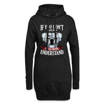 Cool Boxer Statement Spruch Hundehalter Geschenk - Hoodie-Kleid - Schwarz - Vorne