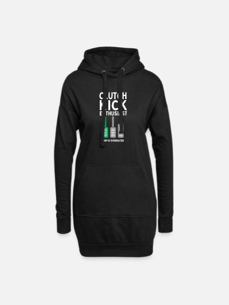 Clutch Kick Enthusiast - Hoodie Dress - black