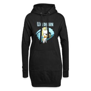 Waldhorn - Hoodie-Kleid - Schwarz - Vorne