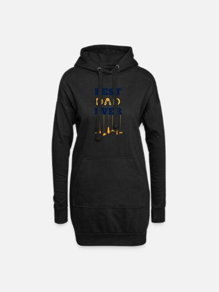 best dad ever - Hoodie Dress - black