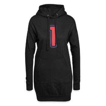 1. 1 YEAR. 1st ANNIVERSARY. 1 YEAR BIRTHDAY - Hoodie Dress - black - Front