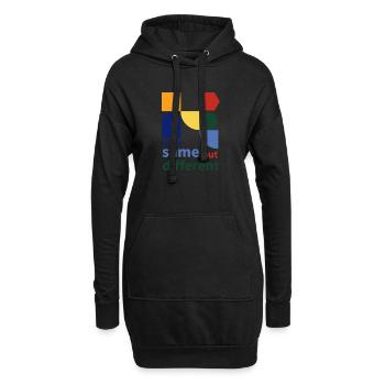 same same but different - Sweat-shirt à capuche long Femme - noir - Devant