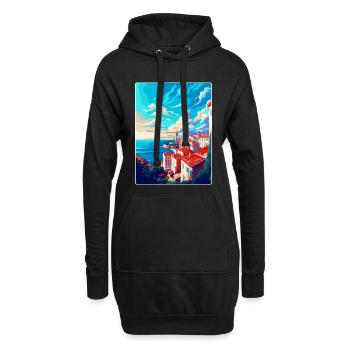 Pula Kroatien Vintage Reiseposter WPA Souvenir - Hoodie-Kleid - Schwarz - Vorne