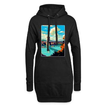 Bristol England Uk Vintage Travel Poster Souvenir - Hoodie Dress - black - Front