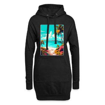 Turks-Caicosinseln Karibik Reiseposter WPA - Hoodie-Kleid - Schwarz - Vorne