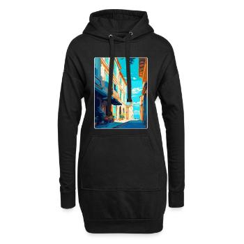 Arles France Affiche de voyage vintage WPA Souvenir - Sweat-shirt à capuche long Femme - noir - Devant