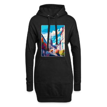 Truro England UK Vintage Reiseposter Wandkunst - Hoodie-Kleid - Schwarz - Vorne