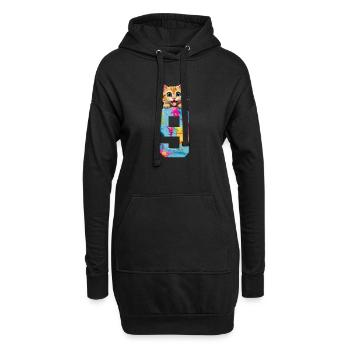9 YEARS OLD CAT 9TH BIRTHDAY - Hoodie Dress - black - Front