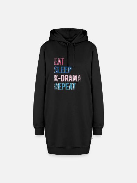 K Drama K-Drama Geschenk - Hoodie-Kleid - Schwarz