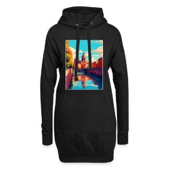 Toulouse Frankreich Vintage Reiseplakat Souvenir WPA - Hoodie-Kleid - Schwarz - Vorne