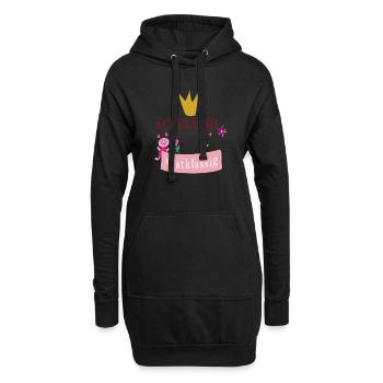 Écolier de première classe - Sweat-shirt à capuche long Femme - noir - Devant