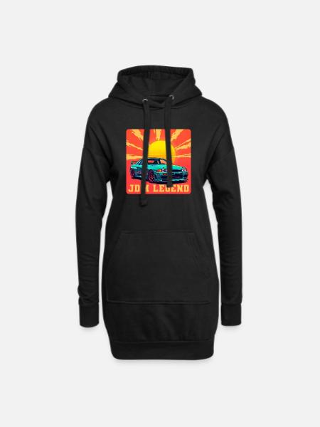 JDM Legend Sunrise - Hoodie Dress - black