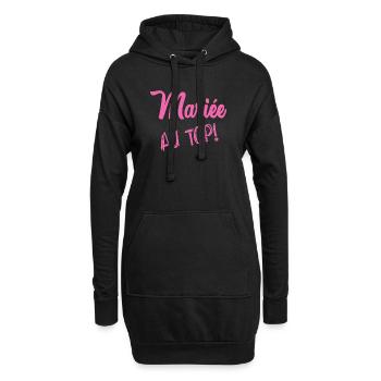 BRAUT AN DER SPITZE - Hoodie-Kleid - Schwarz - Vorne