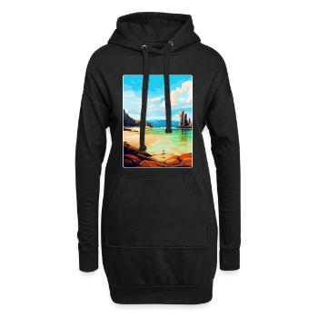 Isle Of Lewis Schottland Vereinigtes Königreich Vintage Reiseposter - Hoodie-Kleid - Schwarz - Vorne