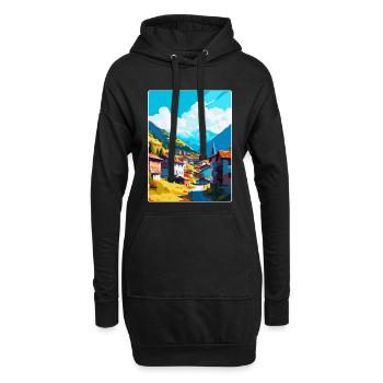 Artvin Türkei Vintage Reiseposter WPA Souvenir - Hoodie-Kleid - Schwarz - Vorne