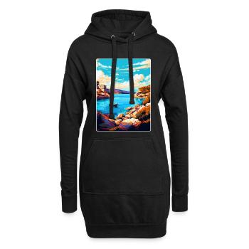 Kornati Kroatien Vintage Reiseplakat Souvenir WPA - Hoodie-Kleid - Schwarz - Vorne