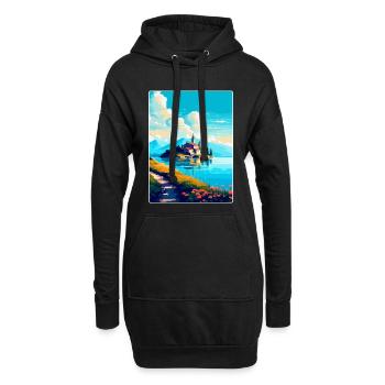 Visovac Kroatien Vintage Reiseplakat Souvenir WPA - Hoodie-Kleid - Schwarz - Vorne