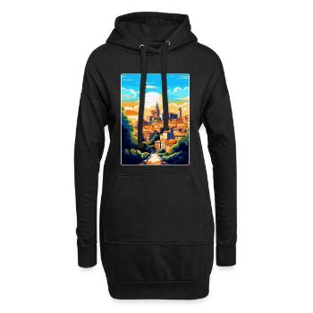 Toledo Spanien Vintage Reiseposter WPA Souvenir - Hoodie-Kleid - Schwarz - Vorne