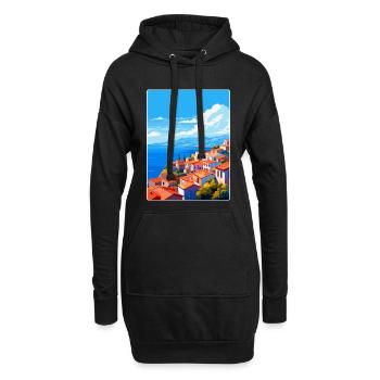 Lesvos Greece Vintage Travel Poster WPA Souvenir - Hoodie Dress - black - Front