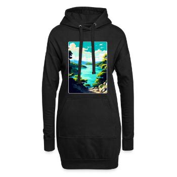 Mljet Kroatien Vintage Reiseposter WPA Souvenir - Hoodie-Kleid - Schwarz - Vorne