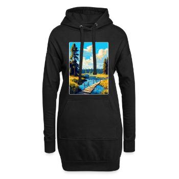 Bory Tucholskie Poland Vintage Travel Poster WPA - Hoodie Dress - black - Front