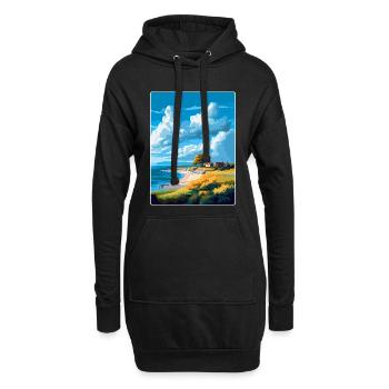 Gotland Schweden Vintage Reiseplakat Souvenir WPA - Hoodie-Kleid - Schwarz - Vorne