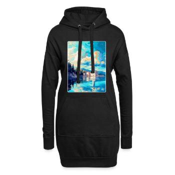 Split Kroatien Vintage Reiseplakat WPA Souvenir - Hoodie-Kleid - Schwarz - Vorne