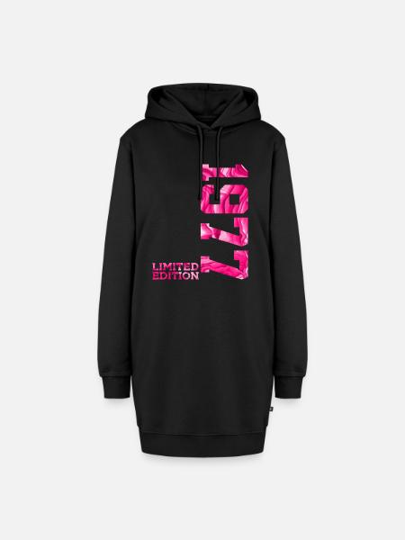 49. GEBURTSTAG PINK LIMITED EDITION 1977 - Hoodie-Kleid - Schwarz