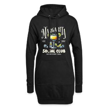 Margarita Social Club - Sweat-shirt à capuche long Femme - noir - Devant