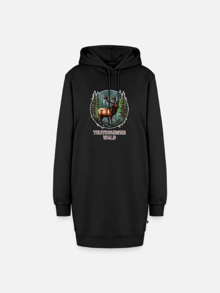 Teutoburger Wald - Hoodie-Kleid - Schwarz