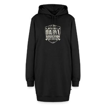 Mein Held ist Daryl - Hoodie-Kleid - Schwarz - Vorne - AI Model Female 172 light (172cm)