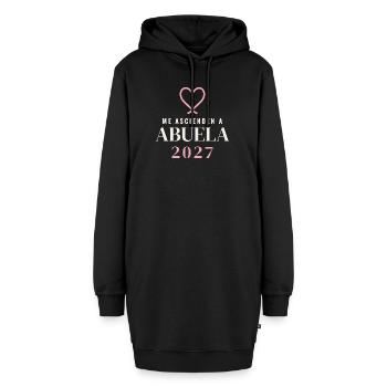 Oma 2027 - Hoodie-Kleid - Schwarz - Vorne - AI Model Female 172 light (172cm)